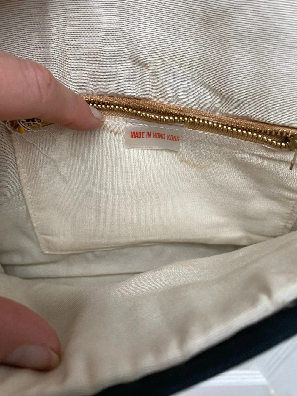 Mid Century Modern (MCM) Black Woven Envelope Crossbody Clutch